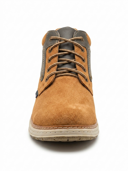 DENNVER Men's Premium Suede Finish Casual Ankle Boots - Lace-Up