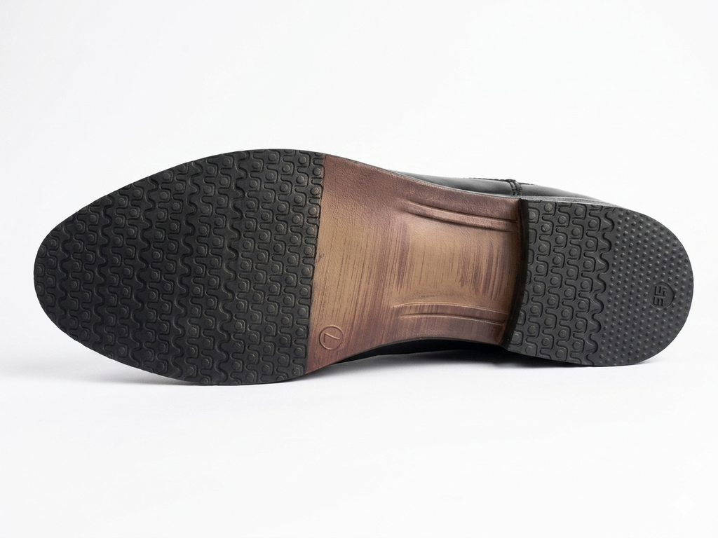 Men’s Traditional Black Leather Sandals for Casual & Festive Wear