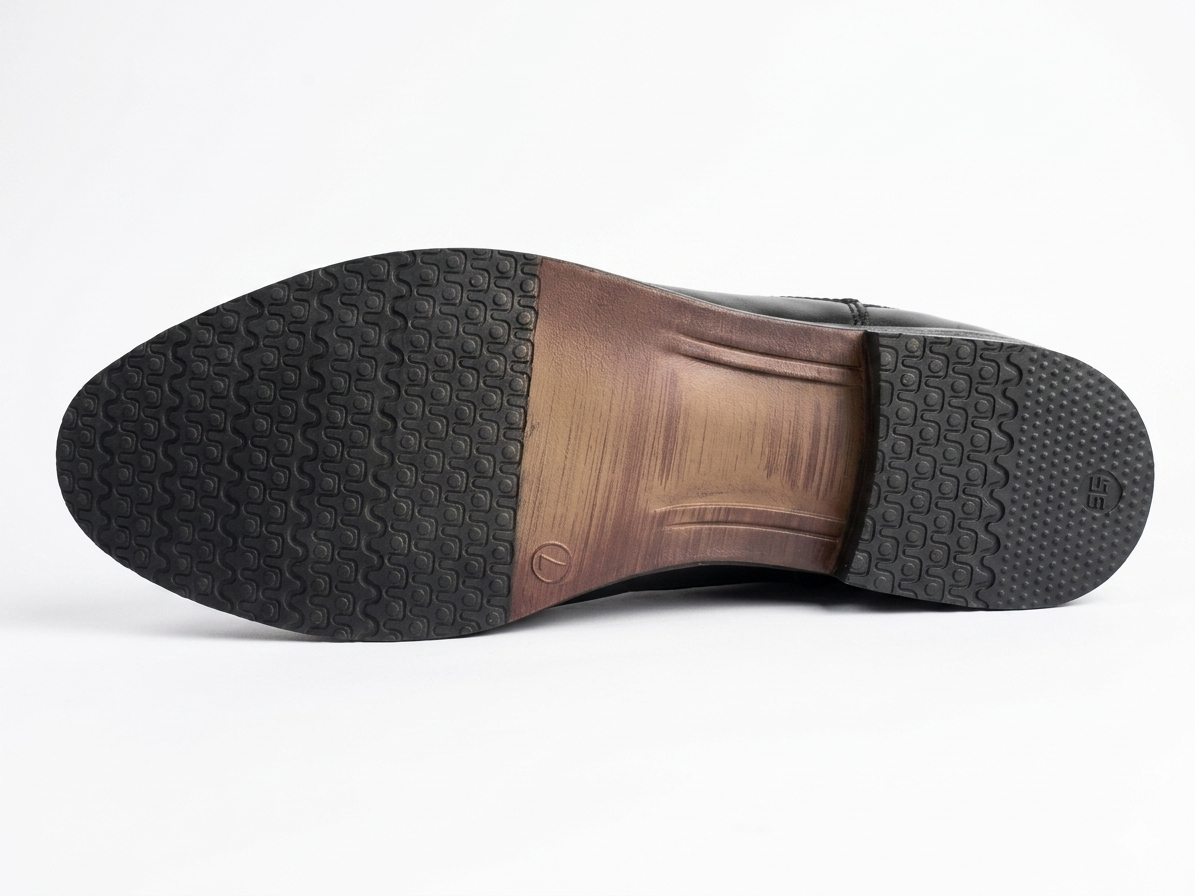 Men’s Traditional Black Leather Sandals for Casual & Festive Wear