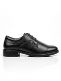 Foreign Shoes Premium Pebbled Leather Lace-Up Formal Shoes for Men