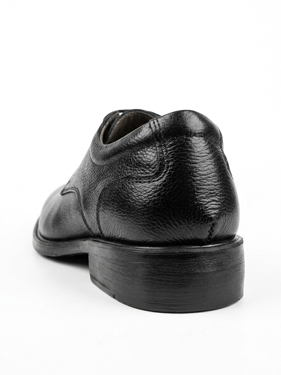 Foreign Shoes Premium Pebbled Leather Lace-Up Formal Shoes for Men