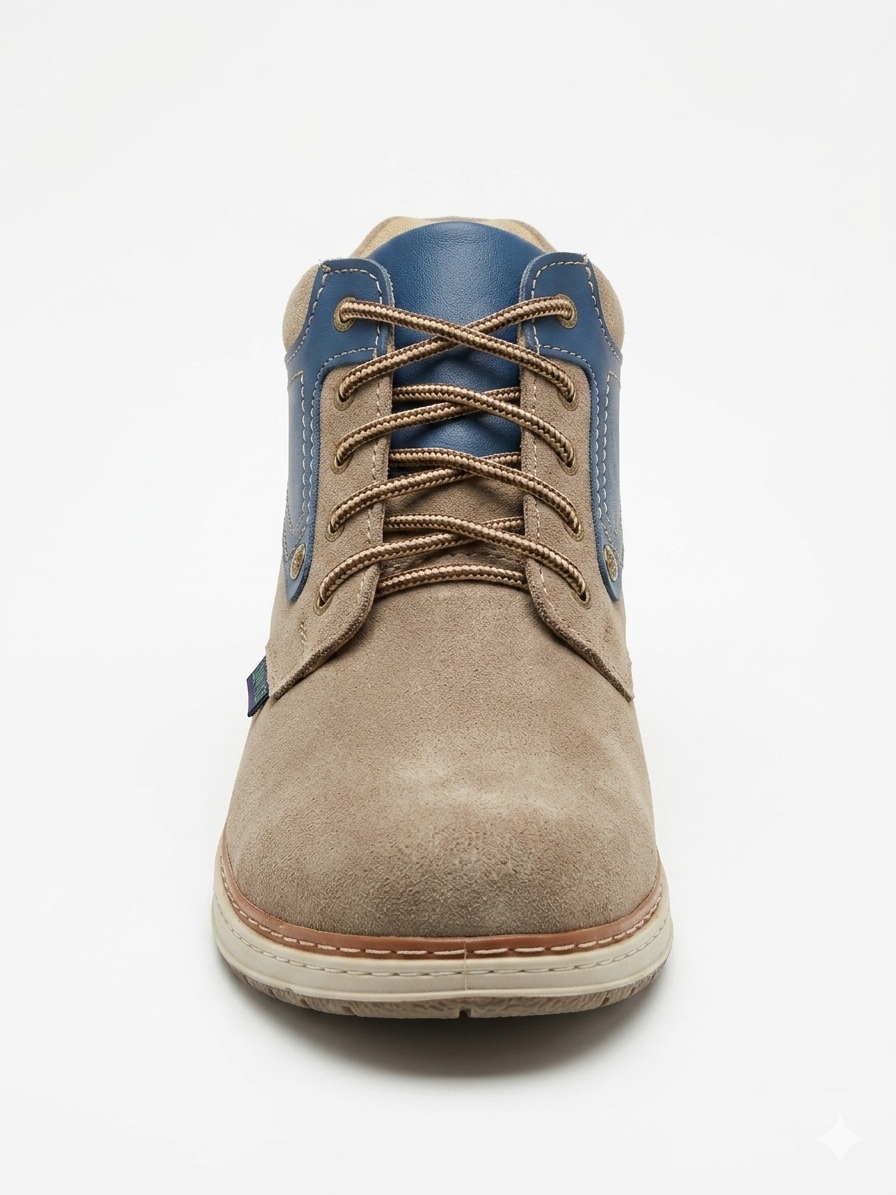 DENNVER Men's Premium Suede Finish Casual Ankle Boots - Lace-Up