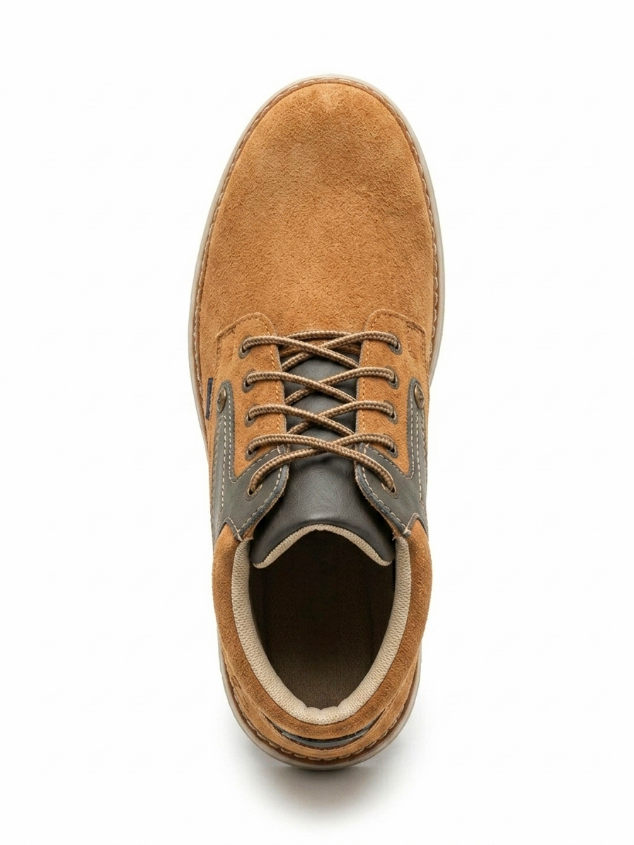 DENNVER Men's Premium Suede Finish Casual Ankle Boots - Lace-Up